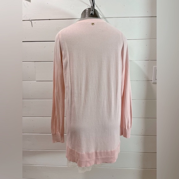 TWINSET baby pink cardigan  with tulle hem  size M - Picture 14 of 14
